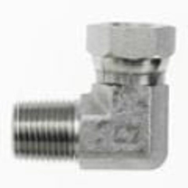 Brennan Industries Adapter 1-1/4" Male Pipe X 1-1/4" Female Pipe Swivel, 90 deg Elbow 1501-20-20-FG